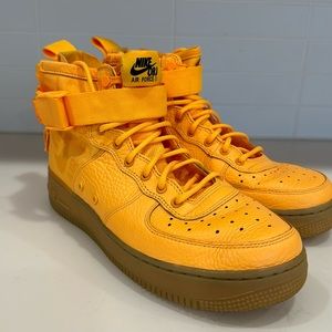Nike SF Air Force 1 Mid 'OBJ'  Laser Orange/Gum Sole